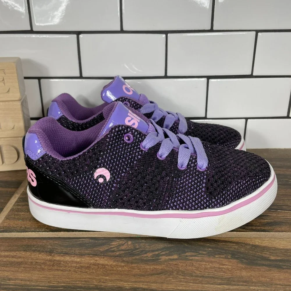 Osiris Coletta Youth Girl's Size 1 Shoes Purple Mesh Low Top Skater Sneakers